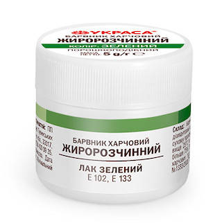

Краситель жирорастворимый "УКРАСА" (5 г), зеленый