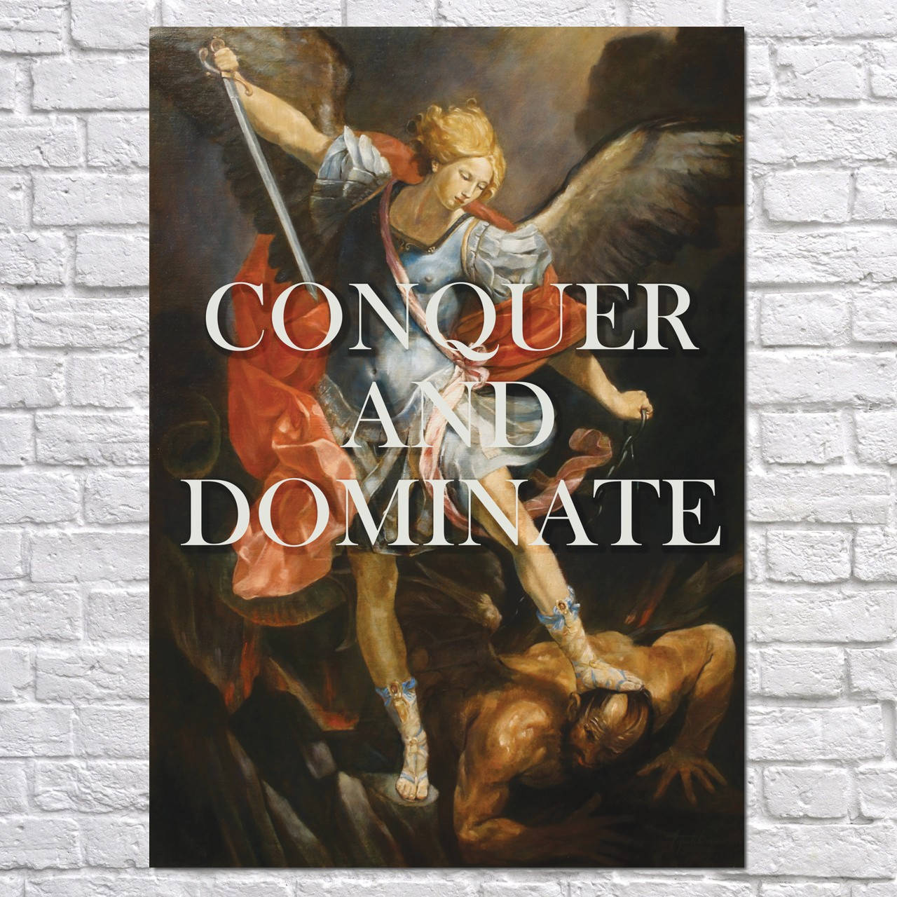 

Постер "Завоёвывай и повелевай", мотивационный постер. Размер 60x42см (A2). Глянцевая бумага