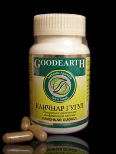 

Канчнар гуггул №60 для лимфатической и эндокринной системы, GOODCARE PHARMA PVT. LTD.