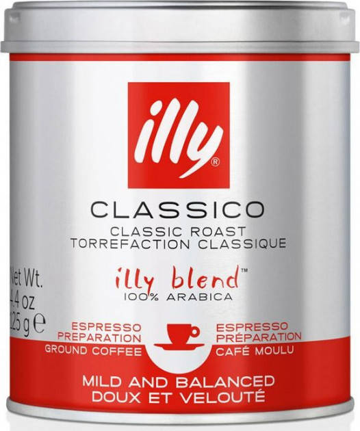 

Кофе Илли ILLY normal Classico Espresso молотый ж/б | 125 г