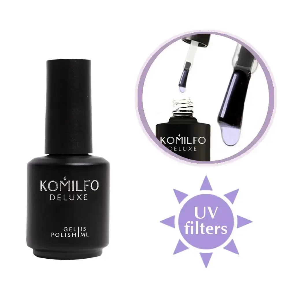 

Komilfo No Wipe UV Top – топ для гель-лака без липкого слоя с УФ-фильтрами, 15 мл