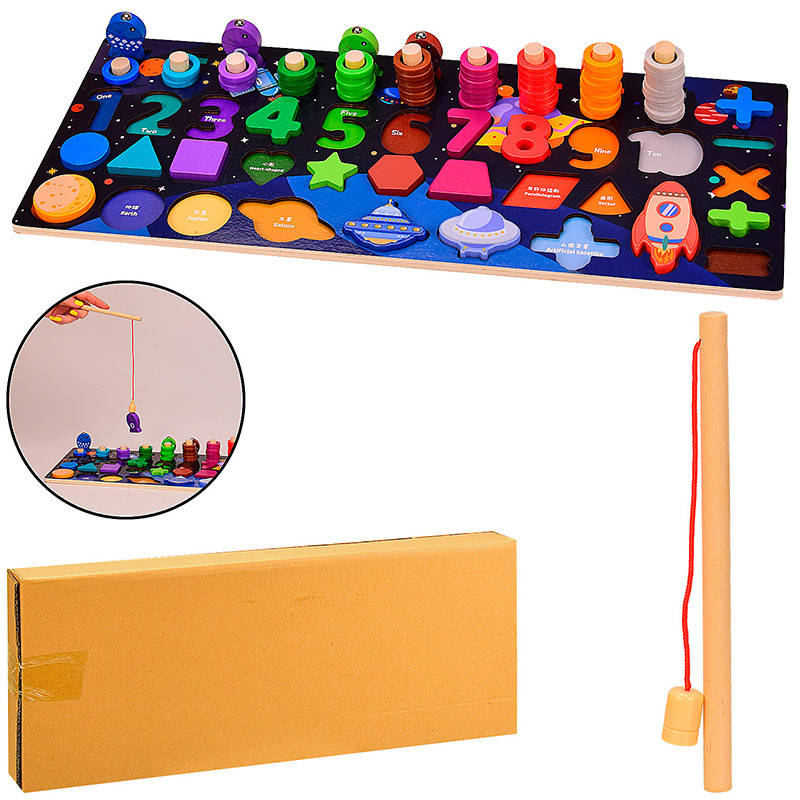 

Деревянная развивающая игрушка - сортер WD2730