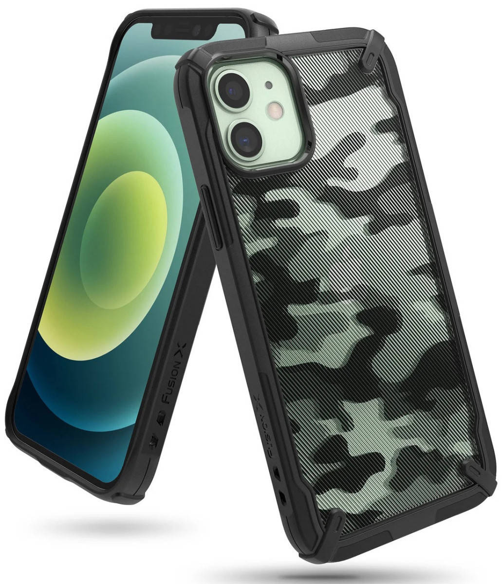 

Чехол Fusion X для iPhone 12 Mini Camo Black (XDAP0015), Черный