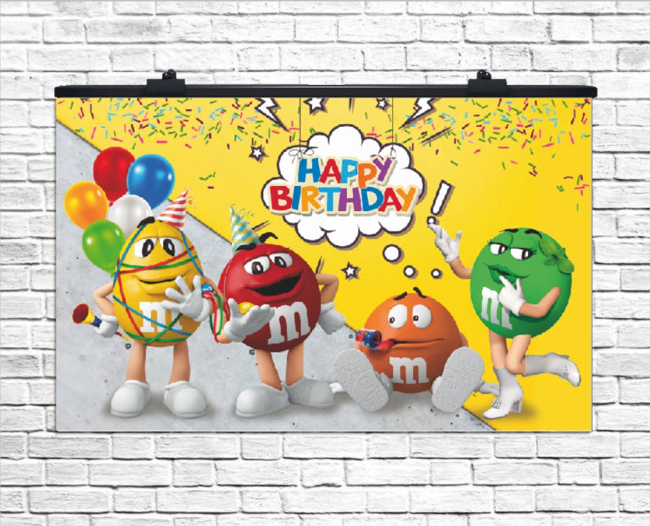 

Плакат для праздника M&M'S , 75х120 см