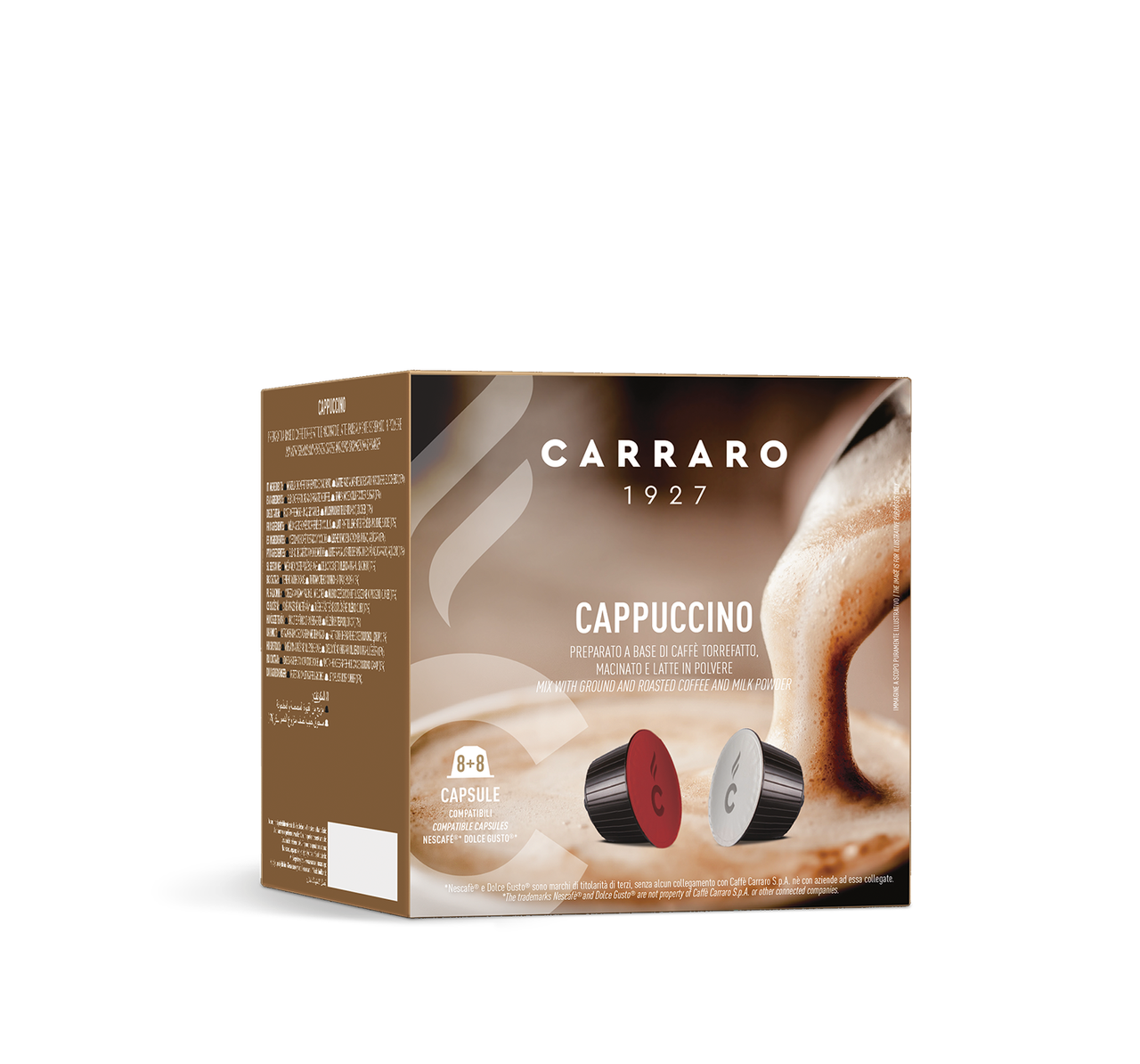 

Кава в капсулах Дольче Густо - Carraro Cappuccino Dolce Gusto (16 капсул = 8 порцій)