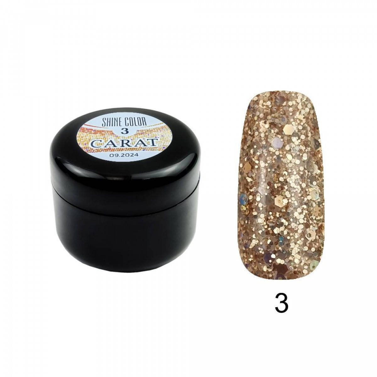 

Гель для дизайна Shine Color CARAT №03, 5 мл