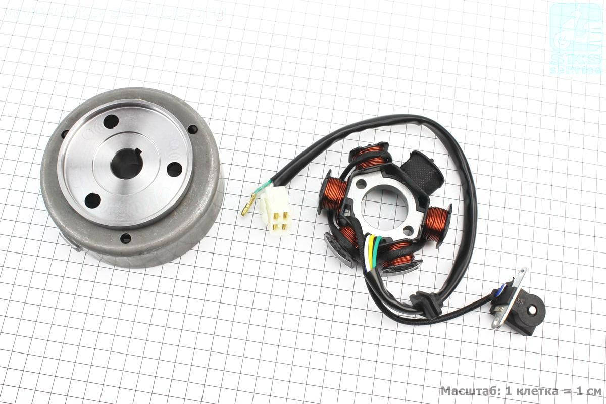 

Магнето в сборе на 6 катушек на мопед Дельта