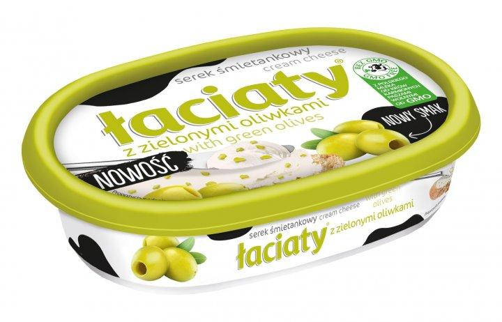 

Сирна намазка Laciaty z zielonymi oliwkami з зеленими оливками 135 г.