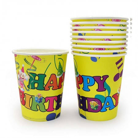 

Бумажные стаканчики Шарики (уп. 10шт), Желтый