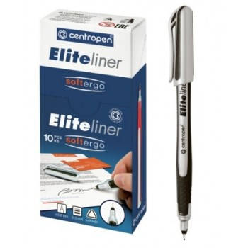 

Маркер лінер тонкий чорний F Elite 0,3мм Centropen 4721, Черный