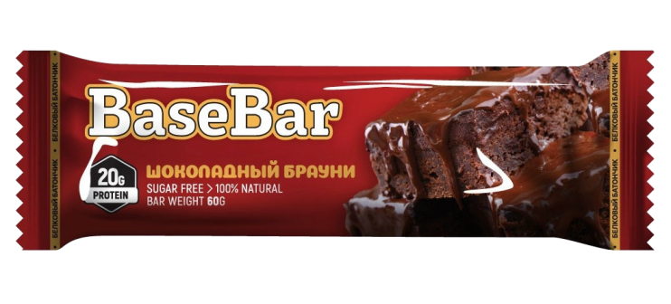 

Протеиновый батончик BaseBar Шоколадный Брауни (60 грамм)