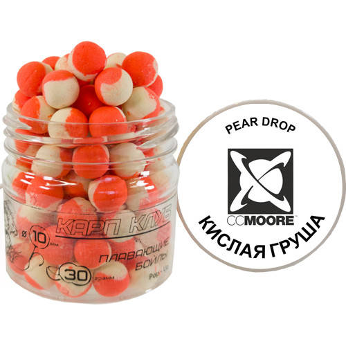 

Бойлы pop-up серии Two Tone оранжево-белые, Кислая Груша (CC Moore Pear Drop) 10мм/25 грамм