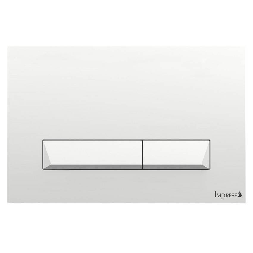 

IMPRESE PAN, клавиша смыва, белая, пластик