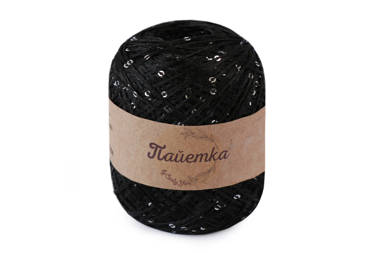 

Дополнительная нить, Candу Yarn "Пайетка 3мм", Черный №30433