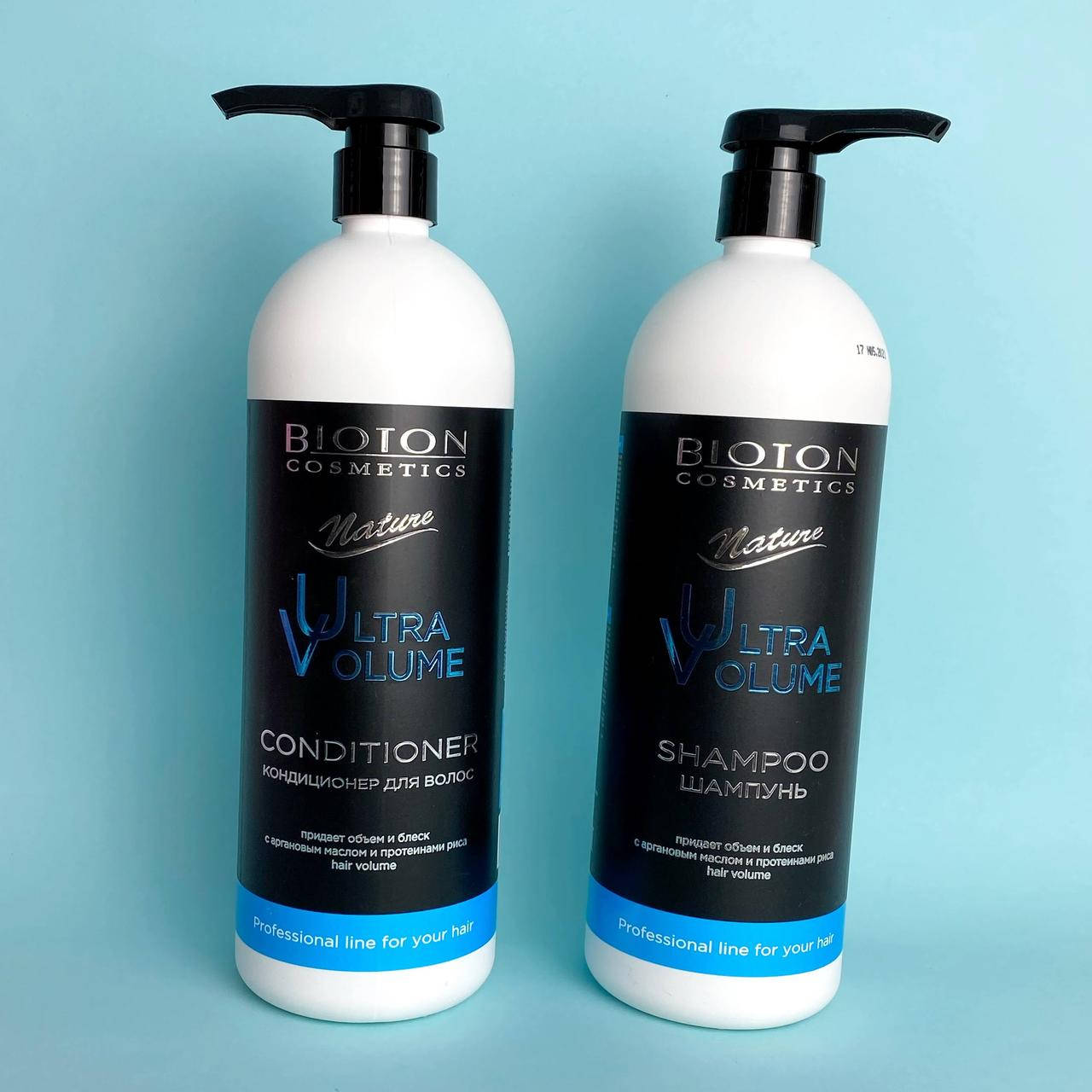 

Набор: шампунь + бальзам для волос Bioton Cosmetics Nature Professional Ultra Volume