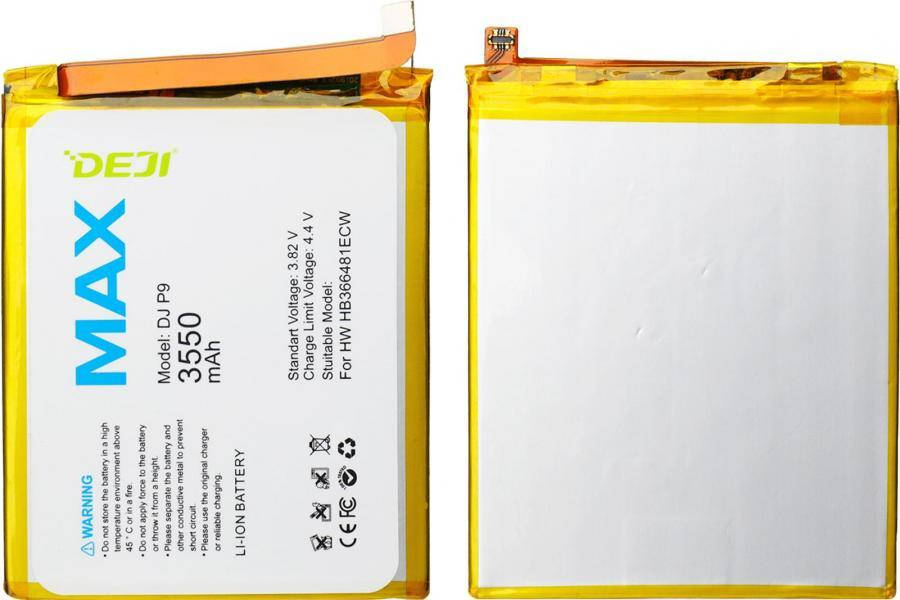 

Аккумулятор (3550 mAh) для Huawei P Smart / P10 Lite / P20 Lite (DEJI HB366481ECW)