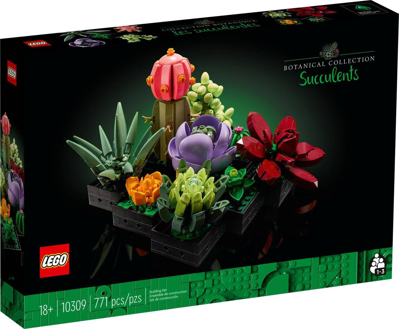

Конструктор Lego Creator Expert Суккуленты 771 деталь (10309), Разные цвета