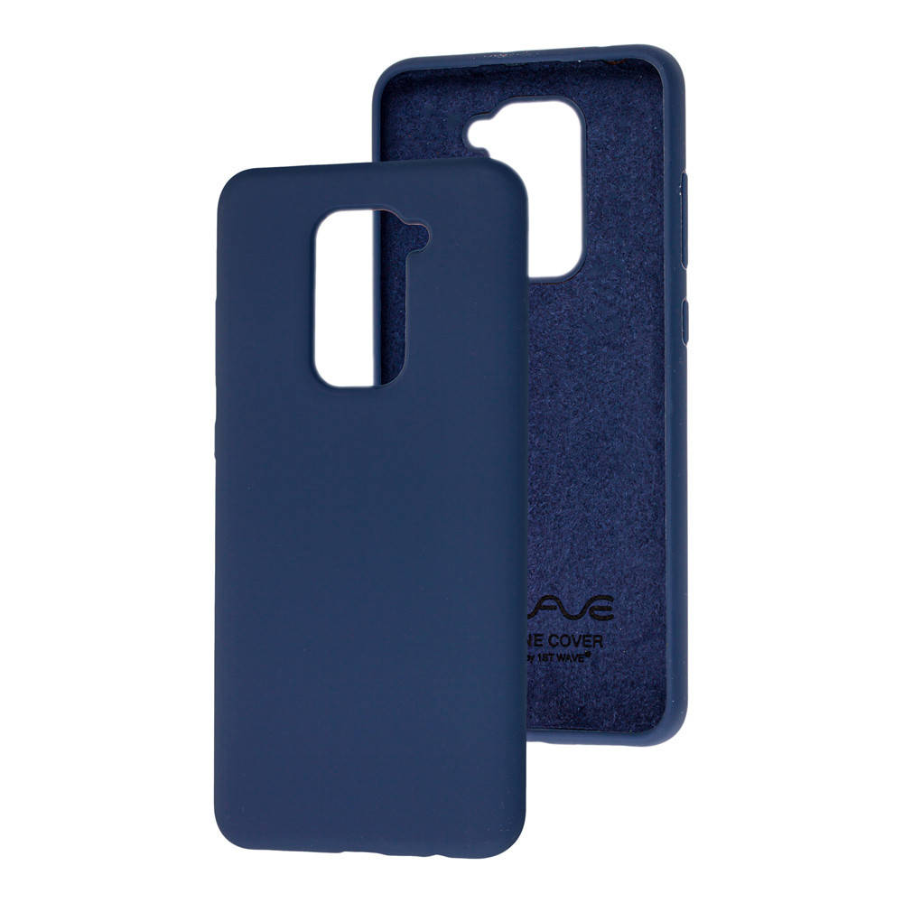 

Чехол Silicone Case full для Xiaomi Redmi Note 9 Navy Blue (ксиоми сяоми редми нот 9), Синий