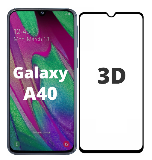 

Защитное 3D стекло на Samsung Galaxy A40 A405 (самсунг галакси а40)