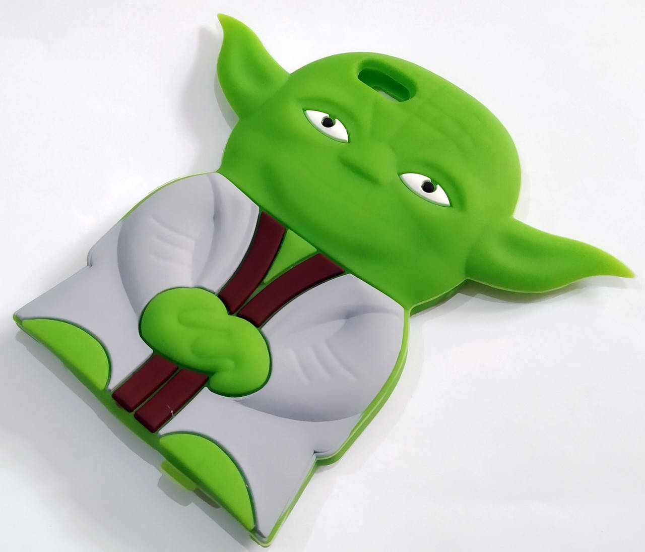 

Чехол детский для iPhone 6 / 6s силиконовый объемный игрушка йода зеленый, Зелёный