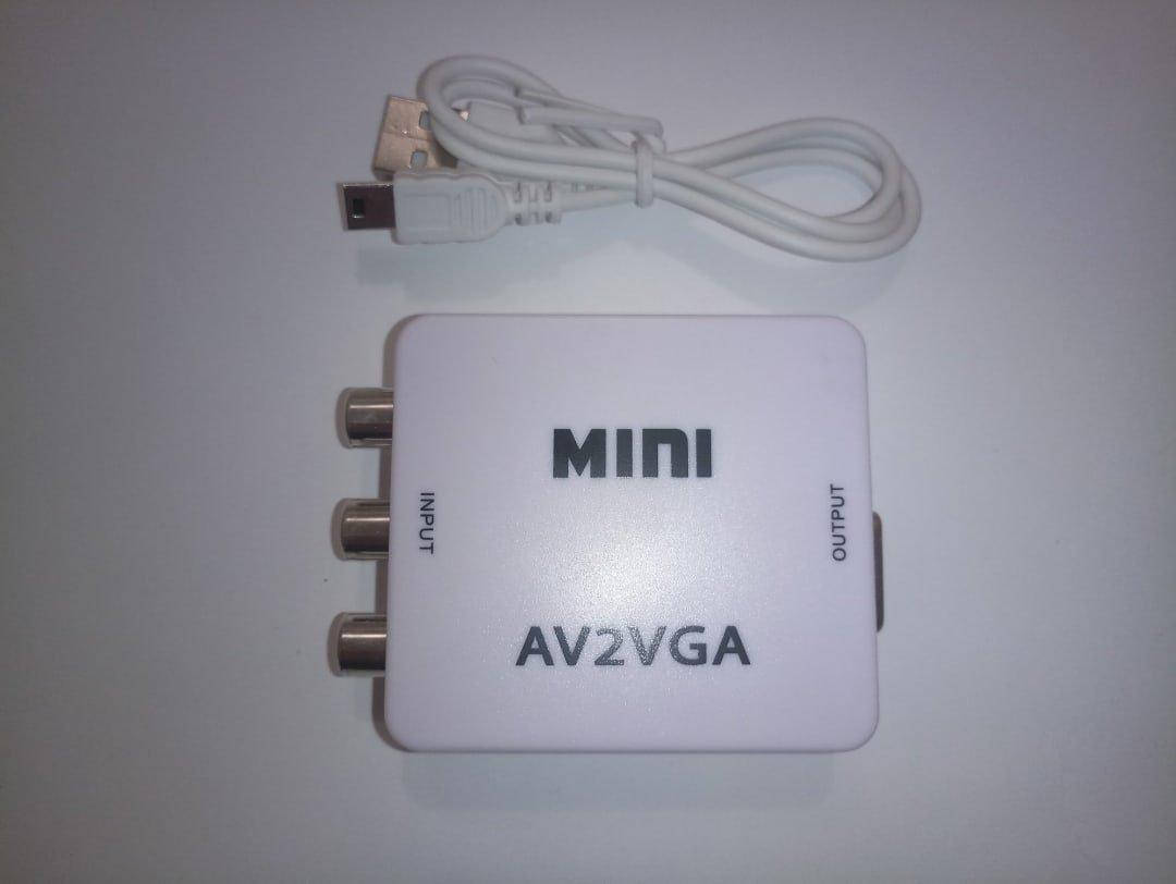 

Переходник видео конвертер с AV в VGA