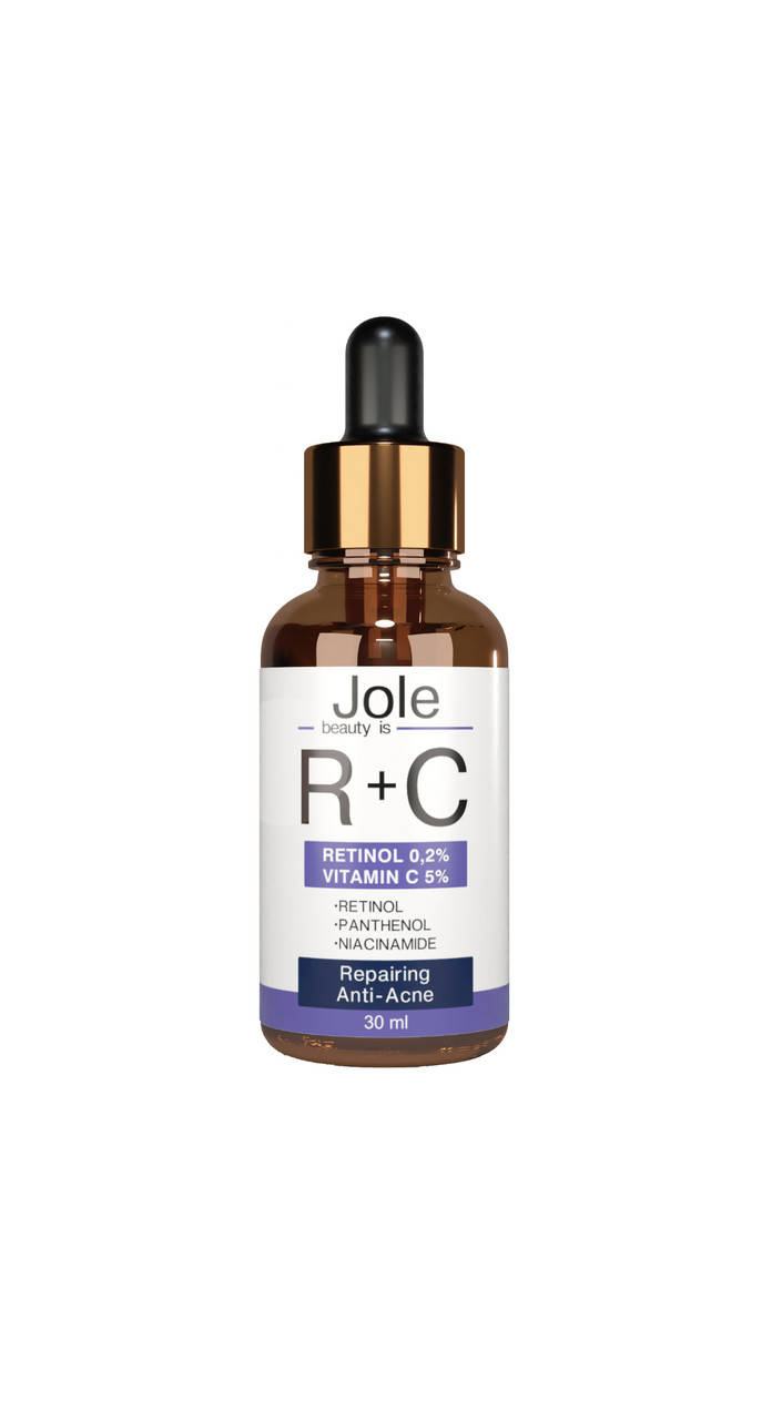 

Сыворотка для лица Jole Retinol 2 + Vitamin C5 Anti Acne Serum с ретинолом и витамином С 30 мл