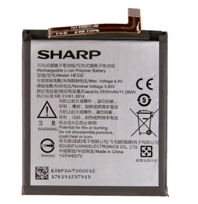 

Аккумулятор Sharp HE332 | Sharp Aquos S2