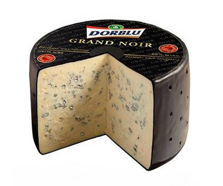 

Сыр с плесенью "Dorblu Grand Noir"Käserei Champignon" 60%