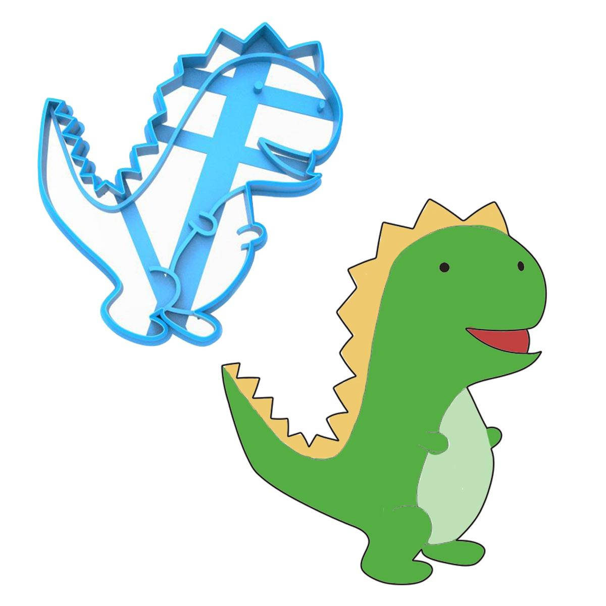 

Вырубка для пряников Динозаврик 8 10,3*8,8 см (3D)