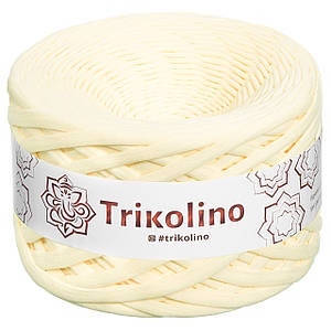 

Пряжа трикотажная 7-9 мм "Trikolino", цвет Ванильный пудинг, Светло-желтый