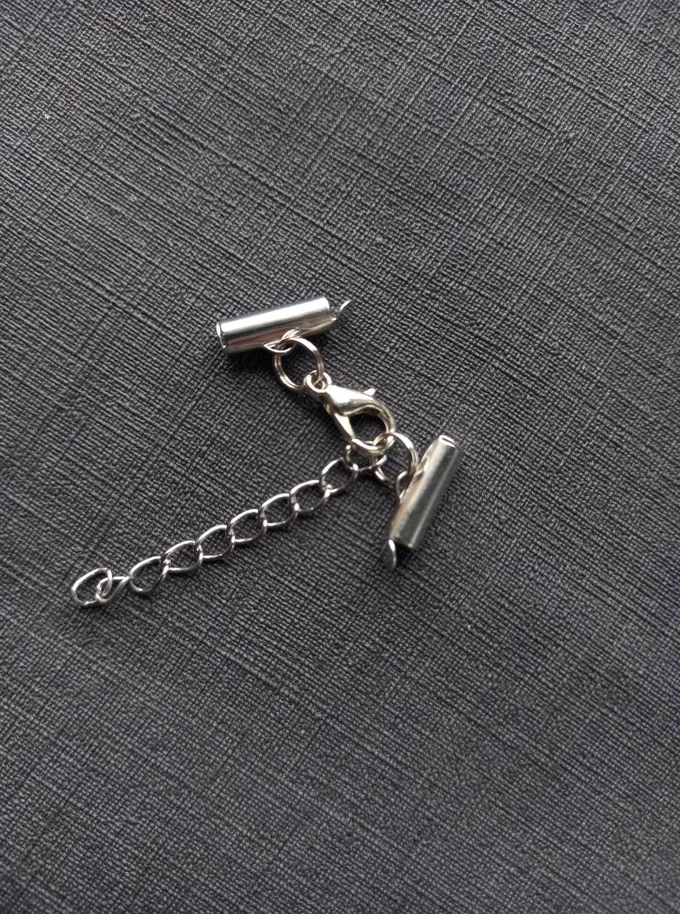 

Концевик - слайдер, трубка, серебро, 13 мм, 1 шт