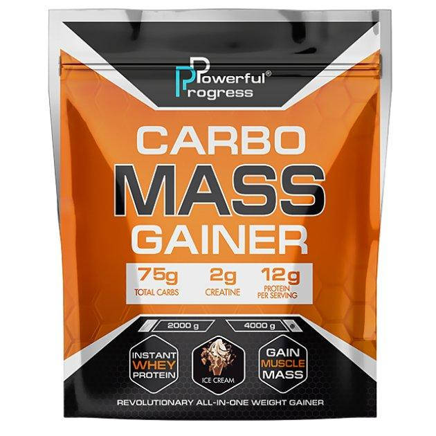 

Гейнер НА МАССУ Carbo Mass Geiner Powerful Progress 4kg вкусом Мороженого