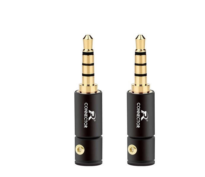 

Разъем стерео штекер TRS mini jack 3.5мм 4pin для наушников разборной с винтом металлический корпус
