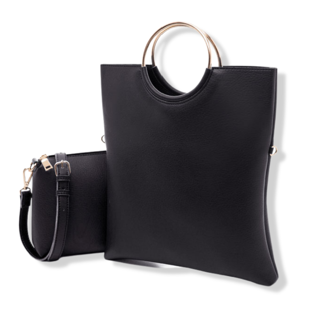 

Женский набор сумок, сумка 2 в 1, сумка из искусственной кожи 2021 AL-3500-10, Черный