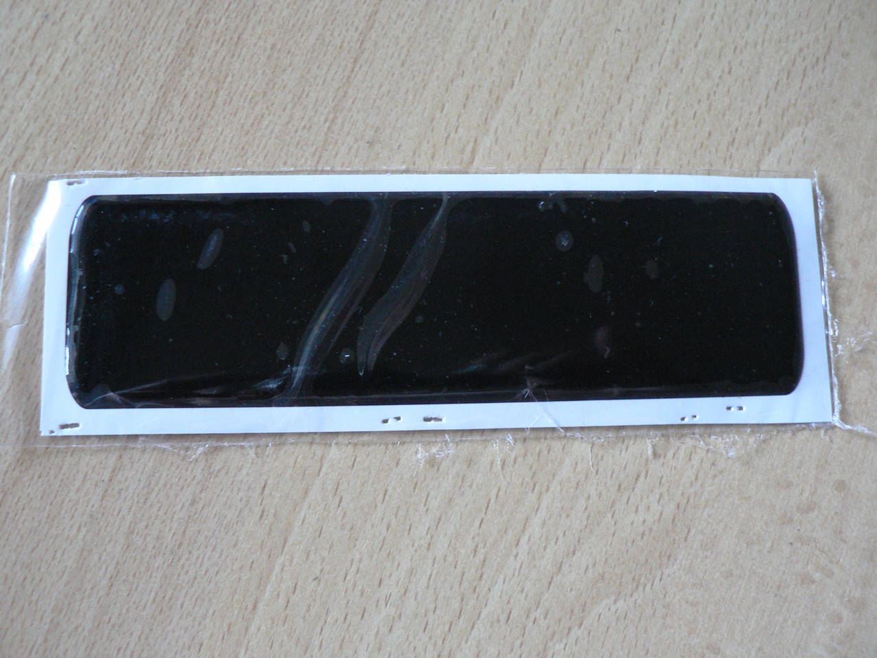 

Наклейка s силиконовая Полоса 140х40х1мм черная без надписи клиновидный профиль на авто, Черный