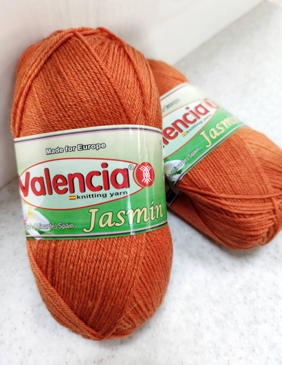 

Valencia - Jasmin- мериносовая полушерстяная пряжа терракотовый цвет, Терракота
