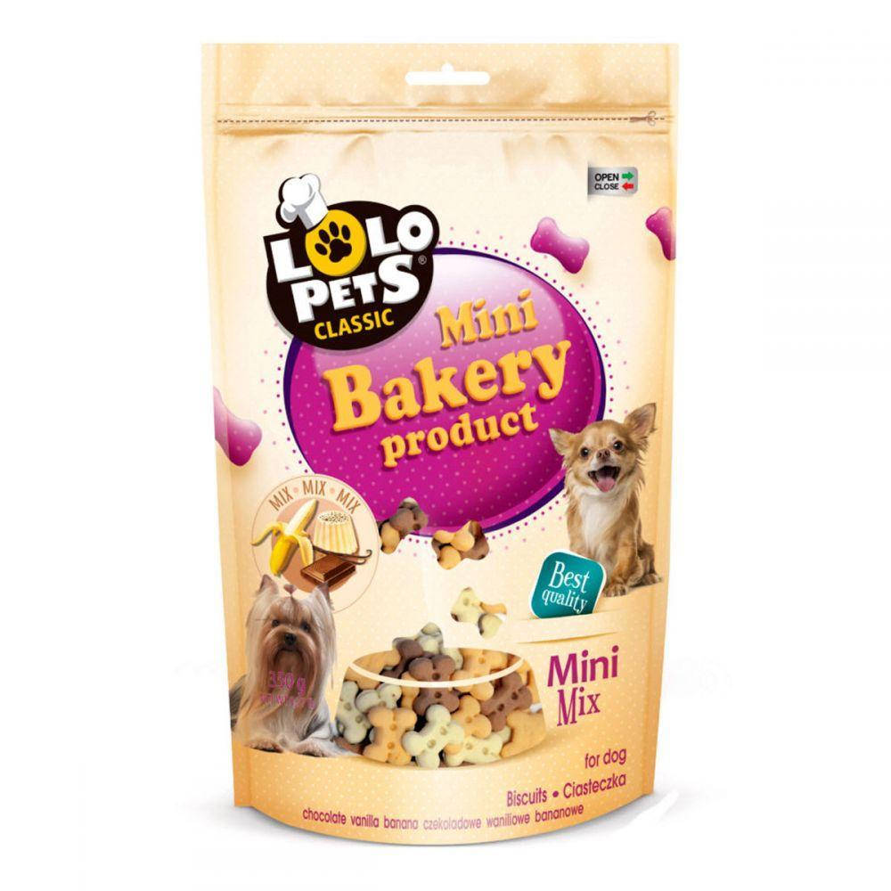 

Lolo Pets Печенье для собак в виде косточек Mini Mix, 350 г.