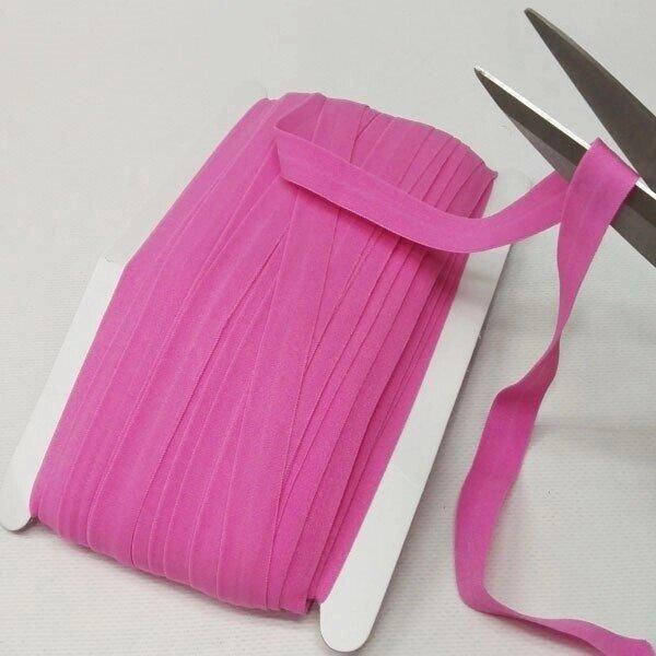 

013 Трикотажная окантовочная бейка (эластичная, стрейч) 1,5см х 1м розовая (СИНДТЕКС-1274), Розовый