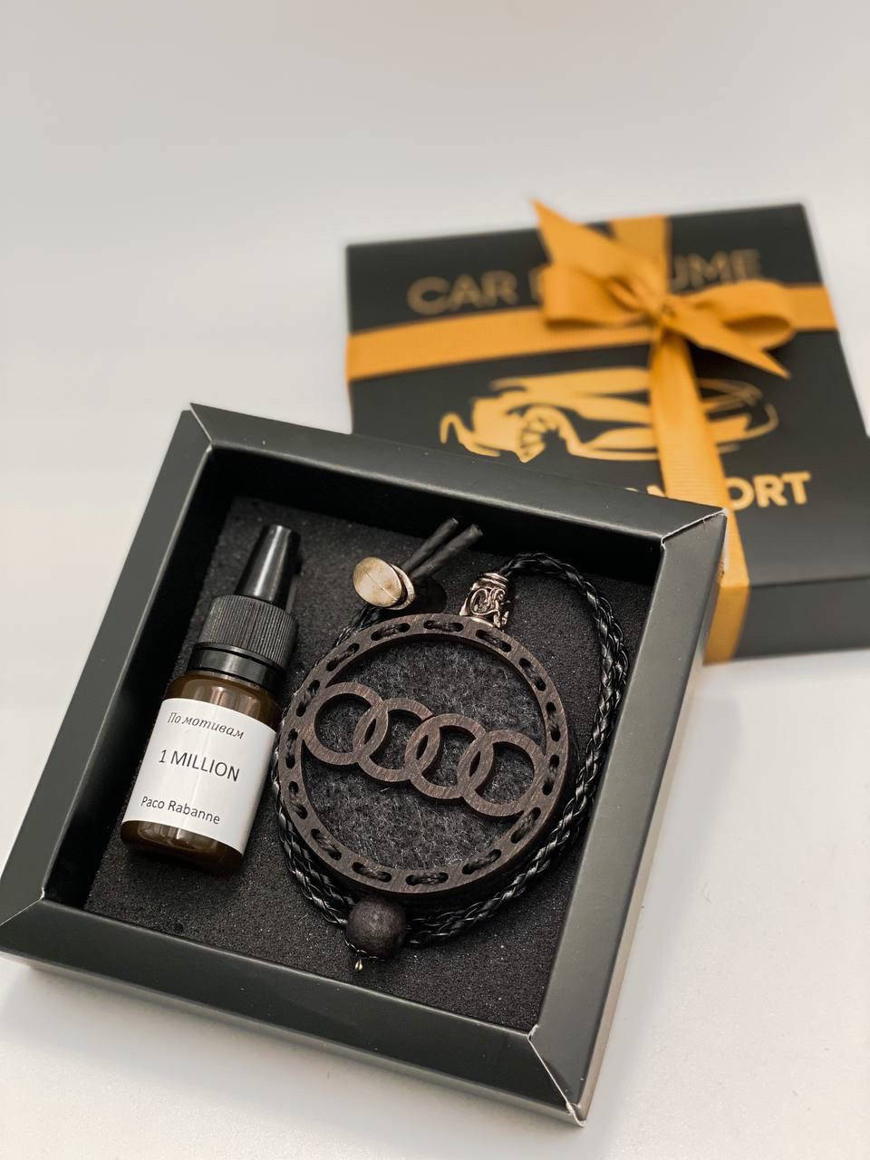 

Ароматизатор в машину из натурального дерева с логотипом Audi