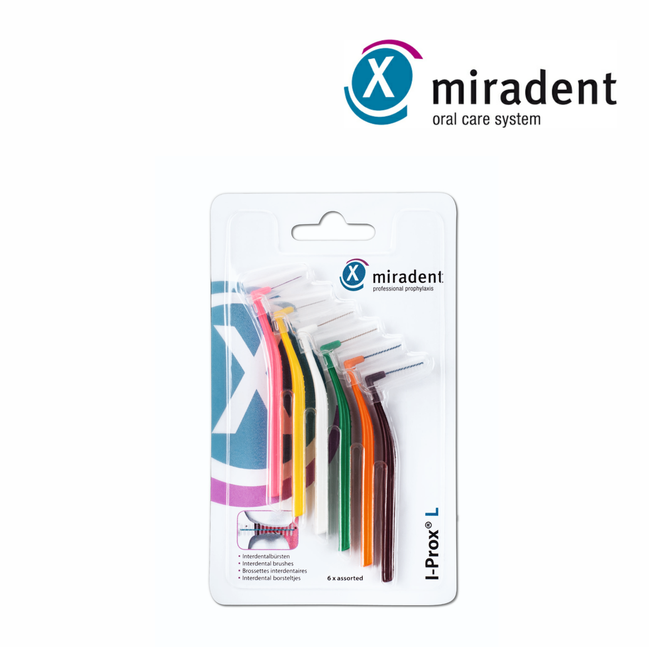 

Межзубные ершики Miradent I-Prox L ассорти 6 шт