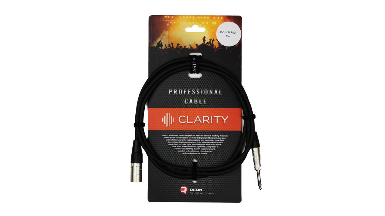 

Балансный кабель CLARITY JACK-XLR(M) PRO/2m