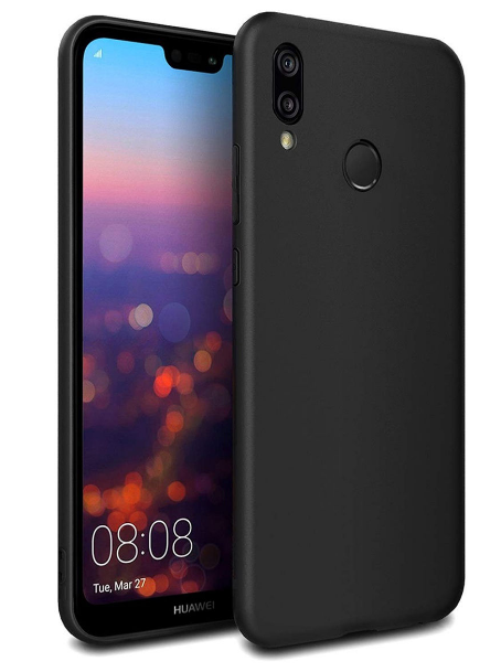 

Чехол силиконовый для Huawei P Smart Plus черный (хуавей п смарт плюс)