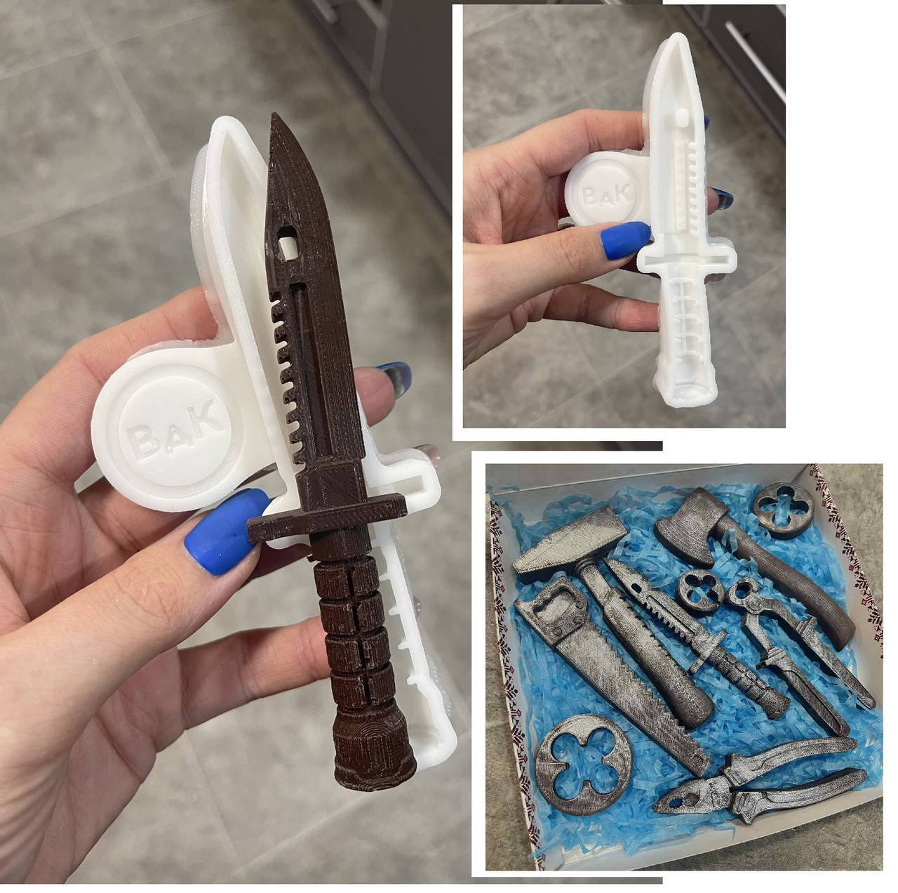 

ЭКСКЛЮЗИВ! Силиконовый Молд для мастики и шоколада "Нож"