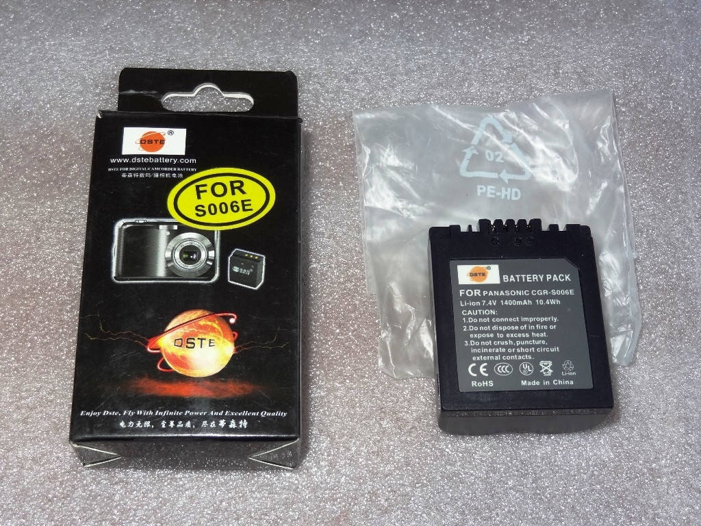 

Аккумулятор Panasonic CGR S006 1400mAh - Качество!!