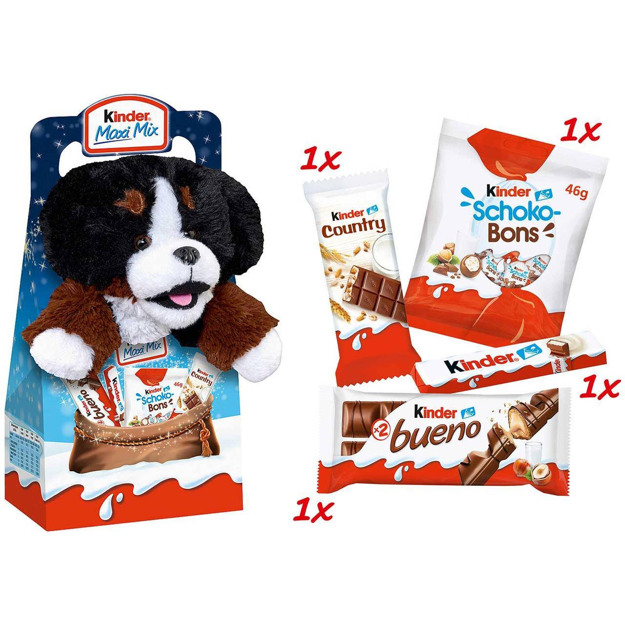 

Kinder Maxi Mix с мягкой игрушкой Собака