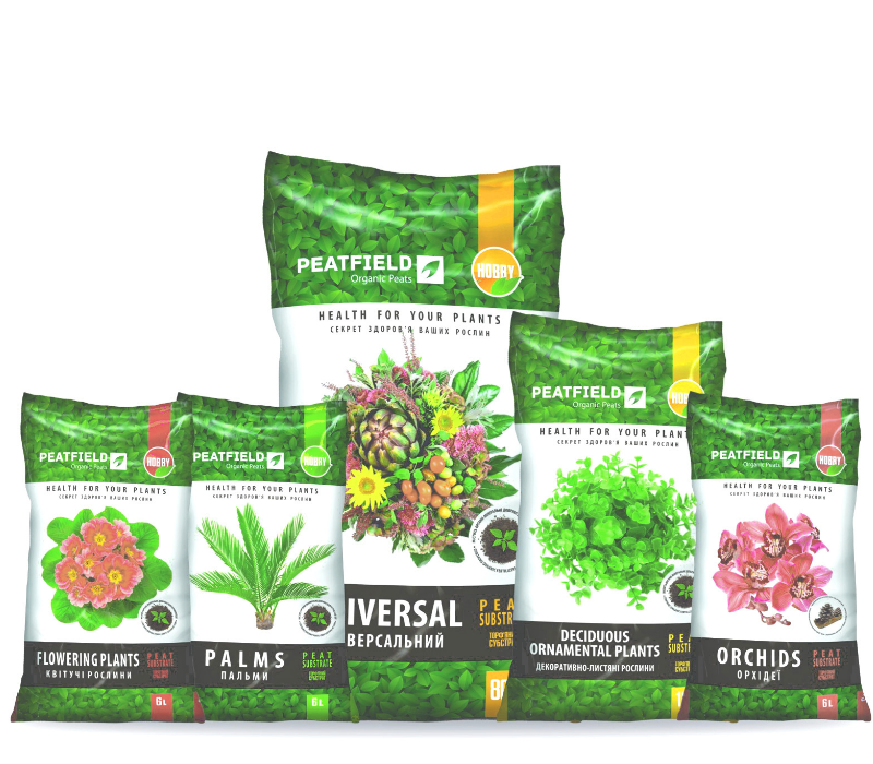 

Торфяной субстрат PEATFIELD универсальный для цветущих 10 L (0-5 мм)