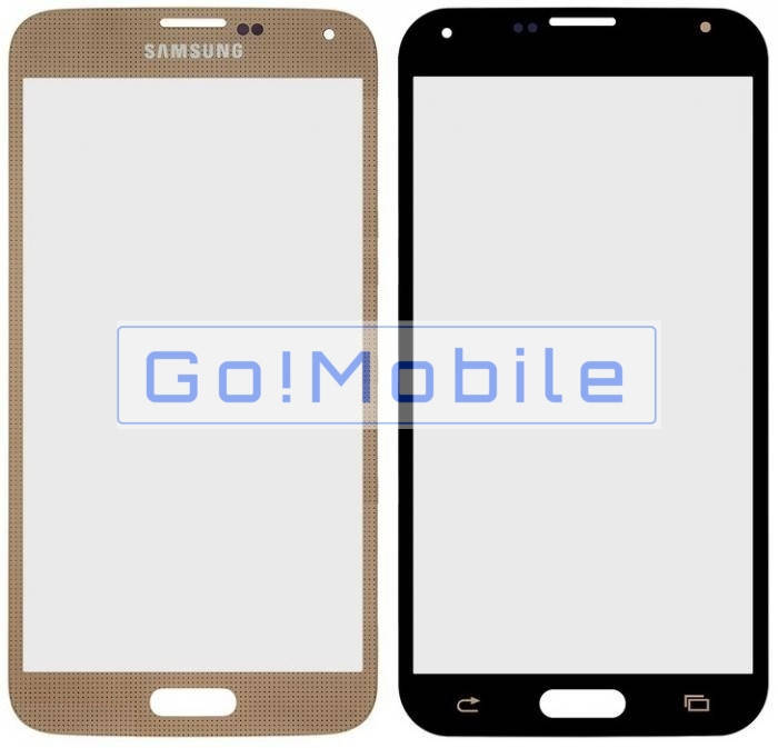 

Стекло (для ремонта дисплея) для Samsung S5 (G900) золотистое, Золотистый