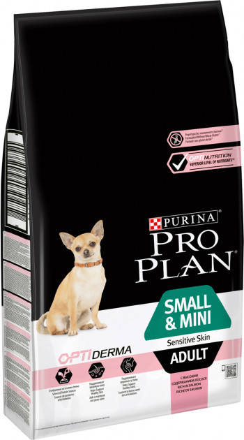 

Pro Plan Adult Small & Mini 7 кг с лососем для собак мелких пород с чувствительной кожей