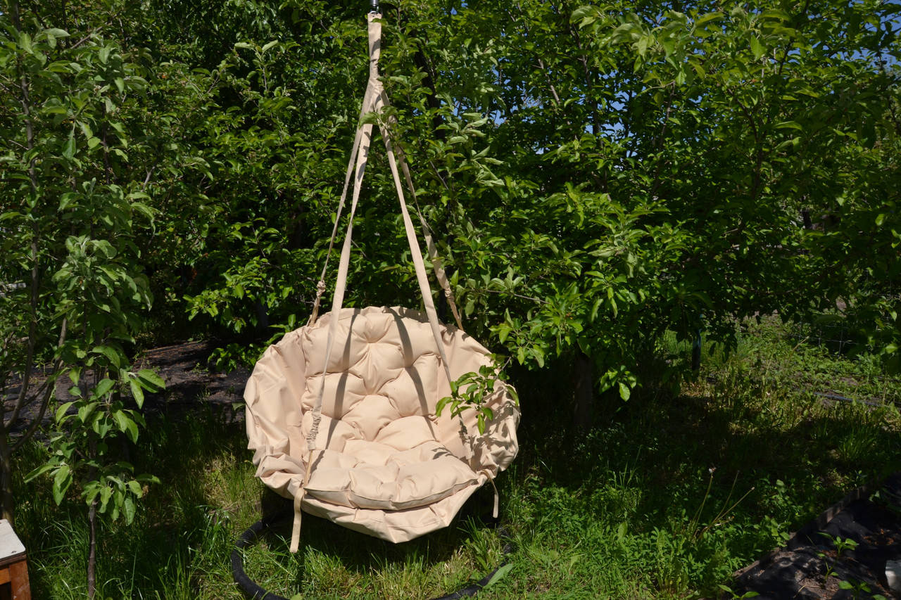 

Подвесная детская качеля Гамак 150 кг 96 см Бежевый