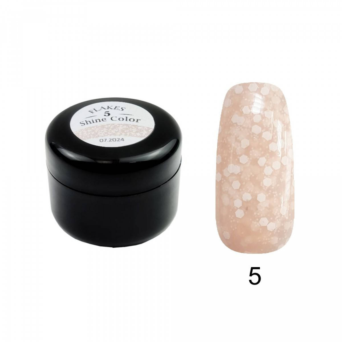 

Гель для дизайна Shine Color FLAKES №5